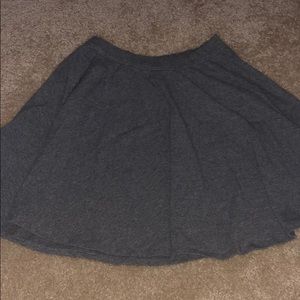 abercrombie and fitch gray mini skirt